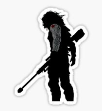 winter soldier silhouette Sticker