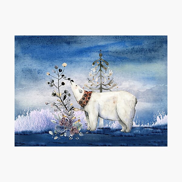 Item preview, Festive Polar Bear designed and sold by J Marielle Designs.