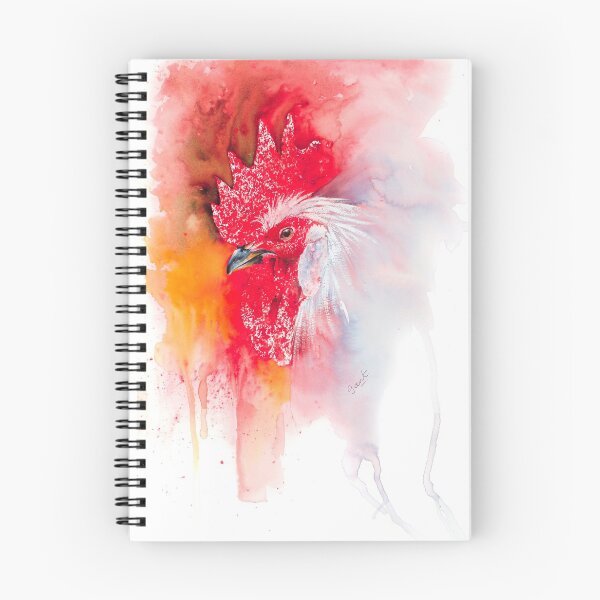 Item preview, 'Cockscoomb' in acrylic inks and Brusho designed and sold by Jantien Powell.