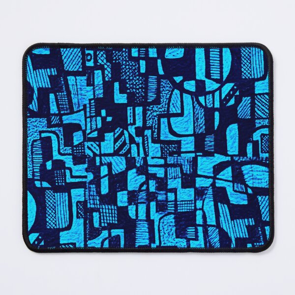 Item preview, African Abstract Art Pattern Design- "Ndalu" -  Blue designed and sold by Tony Cisse.