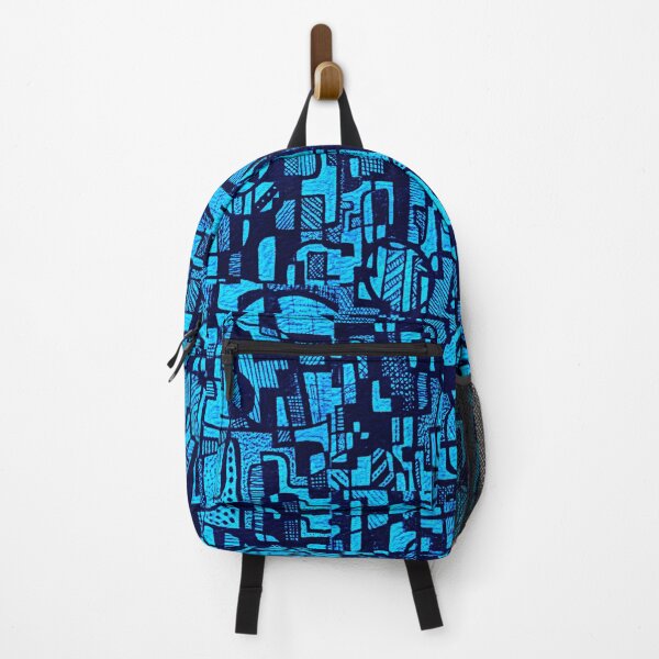 Item preview, African Abstract Art Pattern Design- "Ndalu" -  Blue designed and sold by Tony Cisse.