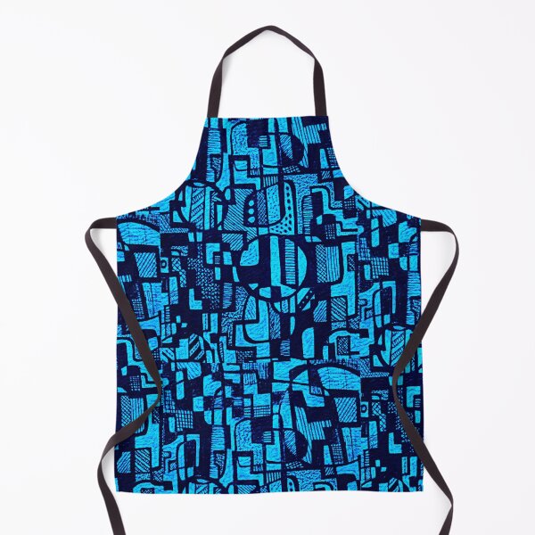 Item preview, African Abstract Art Pattern Design- "Ndalu" - Blue designed and sold by Tony Cisse.