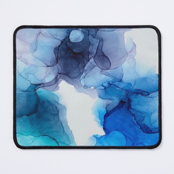 Item preview, Color Explosion 18 - Alcohol Ink Art Blue Lagoon designed and sold by ApArtPaintings.