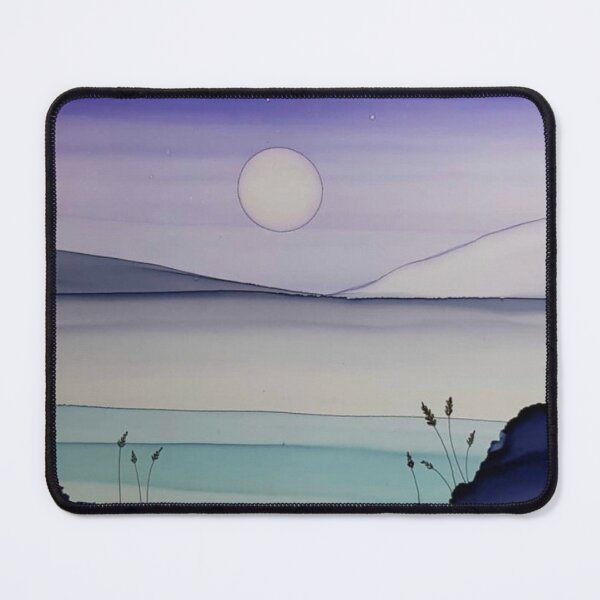 Item preview, Cold winter moods - alcohol ink - dream landscape designed and sold by ApArtPaintings.