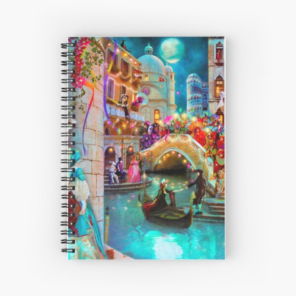 Carnival Moon Spiral Notebook
