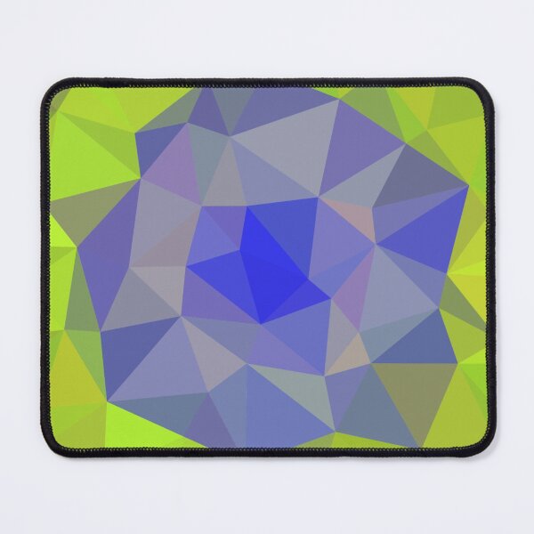 Item preview, Blue lake between meadows - polygon pattern designed and sold by ApArtPaintings.