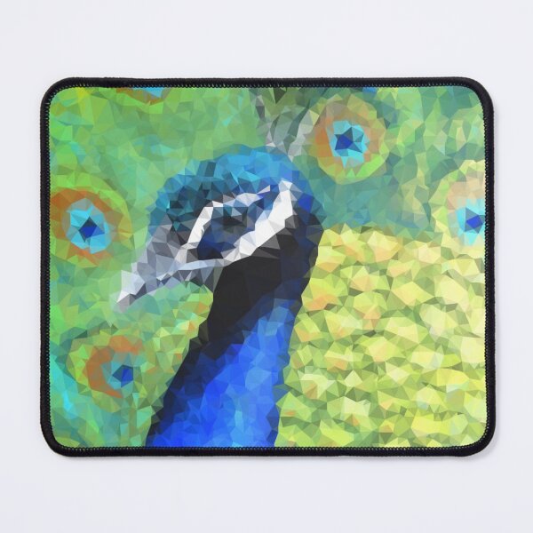 Item preview, Peacock as a polygon - geometric art designed and sold by ApArtPaintings.