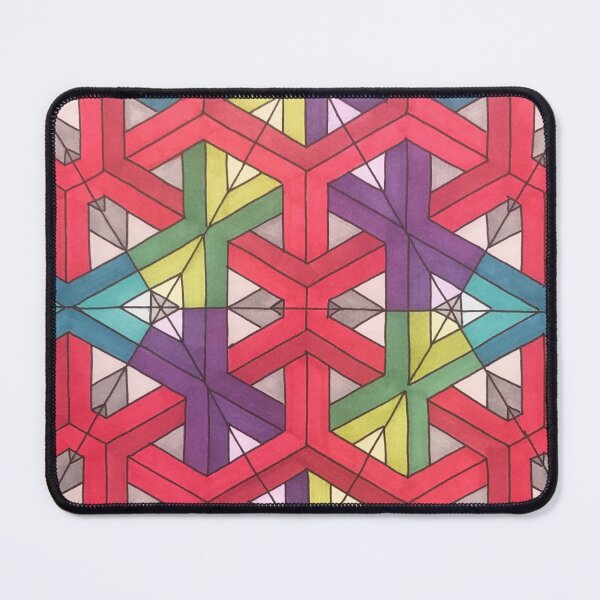 Item preview, Red mesh line pattern designed and sold by ApArtPaintings.
