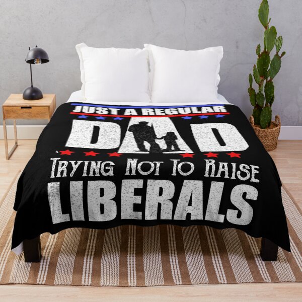 Item preview, Republican Dad Shirt  Just A Regular Dad Trying Not To Raise Liberals  Funny Anti-Liberal Father's Day Gift designed and sold by ilias13.