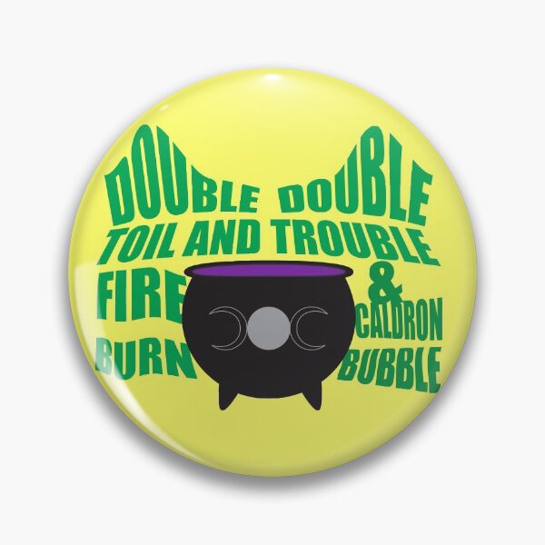 Item preview, halloween bouble, double toil and trouble; Fire burn and caldron bubble designed and sold by artfrommaya.