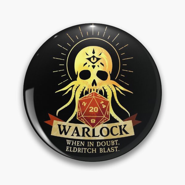 Item preview, Warlock: When In Doubt, Eldritch Blast designed and sold by D20Tees.
