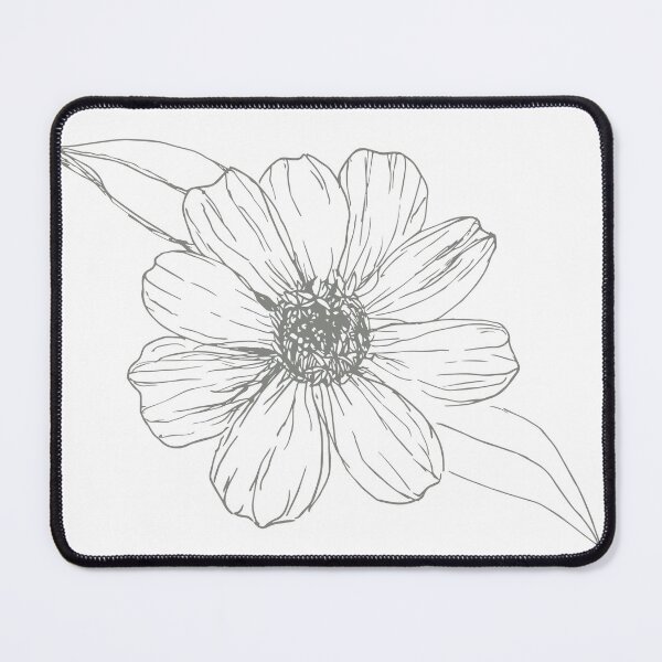 Item preview, Zinnia Contour Drawing designed and sold by Justine Miller.