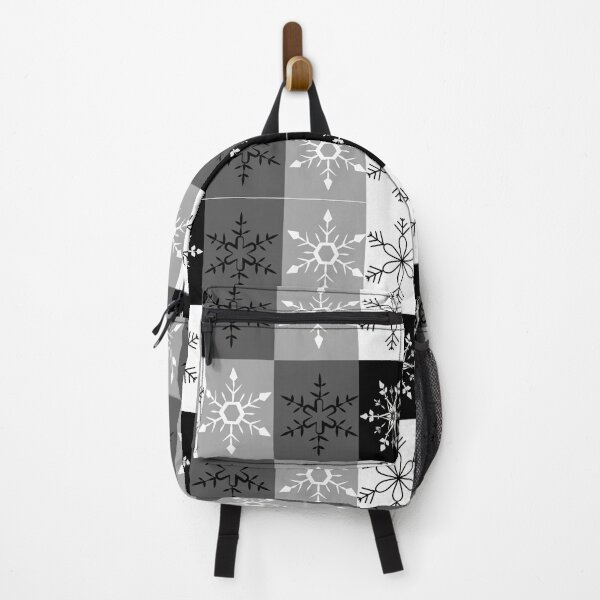 Item preview, black , grey and white christmas snowflakes pattern designed and sold by MuchMoreMerch.