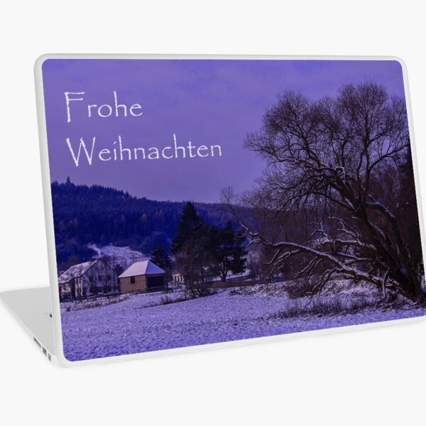 Frohe Weihnachten Laptop Skin