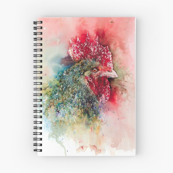 Item preview, 'Speckledy Hen' in acrylic inks and Brusho  designed and sold by Jantien Powell.