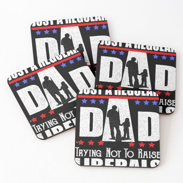 Item preview,  Republican Dad Shirt  Just A Regular Dad Trying Not To Raise Liberals  Funny Anti-Liberal Father's Day Gift designed and sold by ilias13.