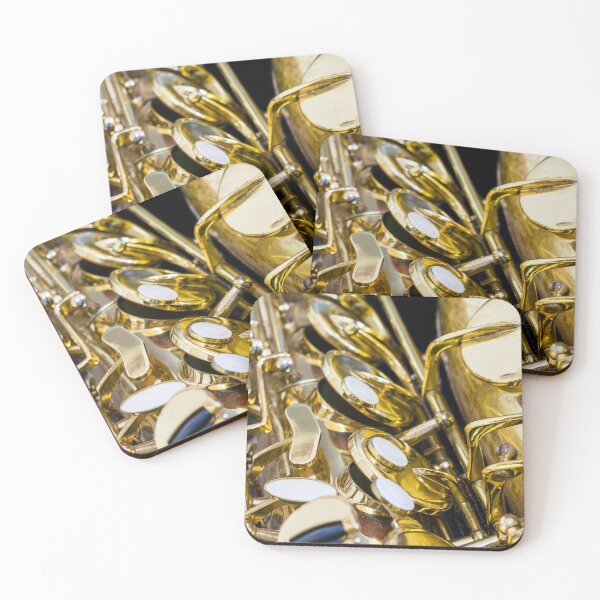 Item preview, Golden Vintage Jazz Saxophone Close Up Keys designed and sold by Andreea Eva Herczegh.