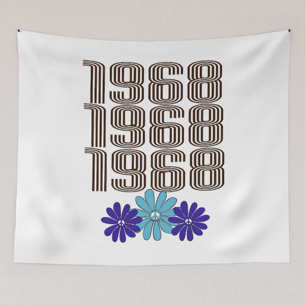 Item preview, 1968 Hippie Flower Power Peace Sign Aqua Purple designed and sold by Swigalicious.
