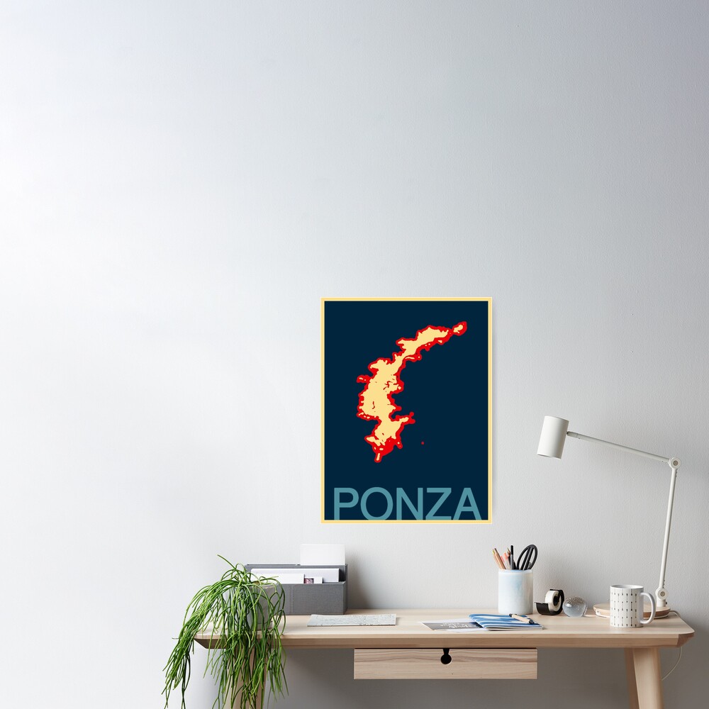 Ponza Map Poster