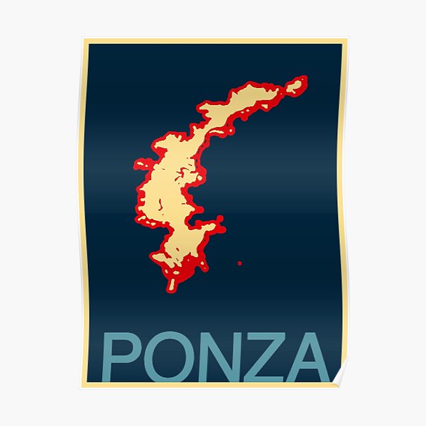 Ponza Map Poster