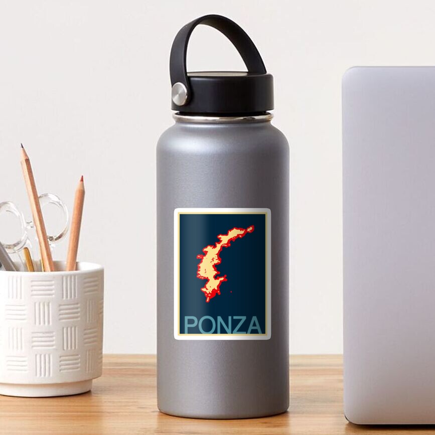 Ponza Map Sticker