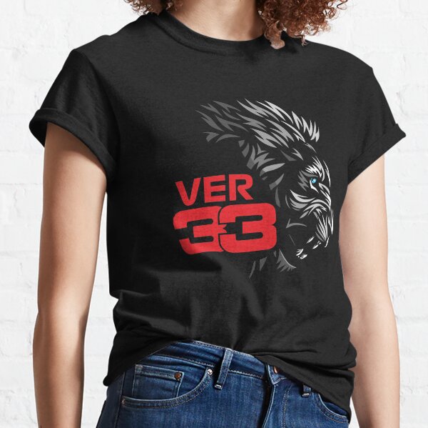 F1 Max Verstappen 33 Lion T-shirt classique