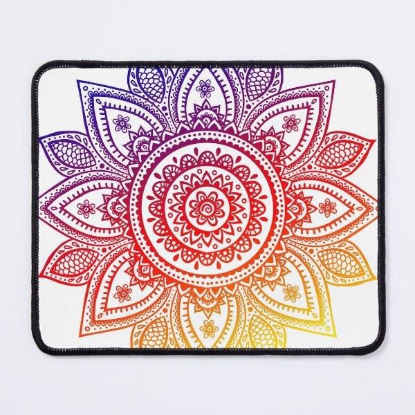Item preview, Mandala Mehndi Henna Inspired Sunset Gradient Design Decorative asthetic Pattern designed and sold by CreatedbyJR.