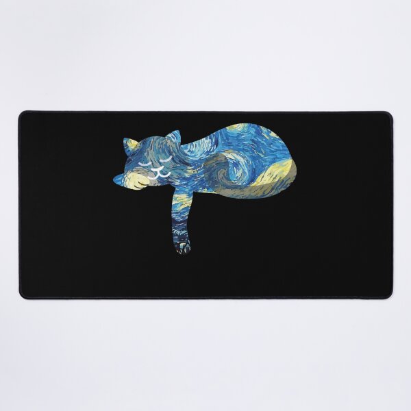 Item preview, Starry Night Cute Cat | Gift Ideas | Fine Art | Van Gogh designed and sold by Fluffy-Vectors.