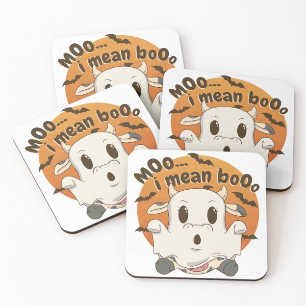 Item preview, Moo... i mean booo. Cow Ghost Halloween designed and sold by Watersolution.
