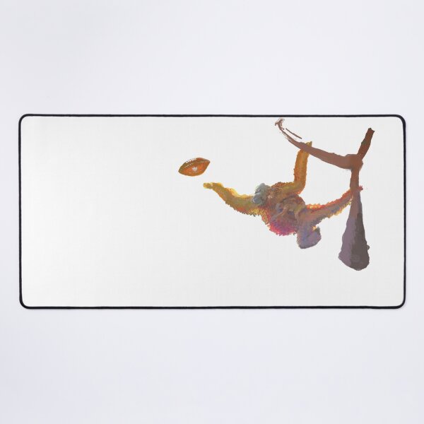 The dream of a football orangutan Desk Mat