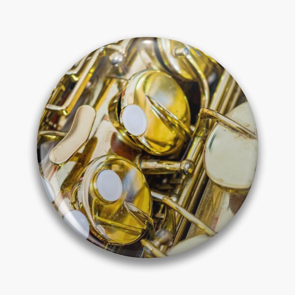 Item preview, Golden Vintage Jazz Saxophone Close Up designed and sold by Andreea Eva Herczegh.