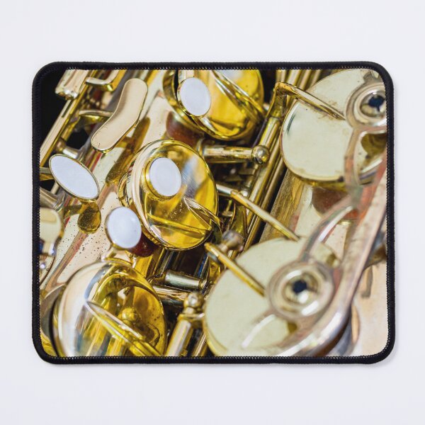 Item preview, Golden Vintage Jazz Saxophone Close Up designed and sold by Andreea Eva Herczegh.