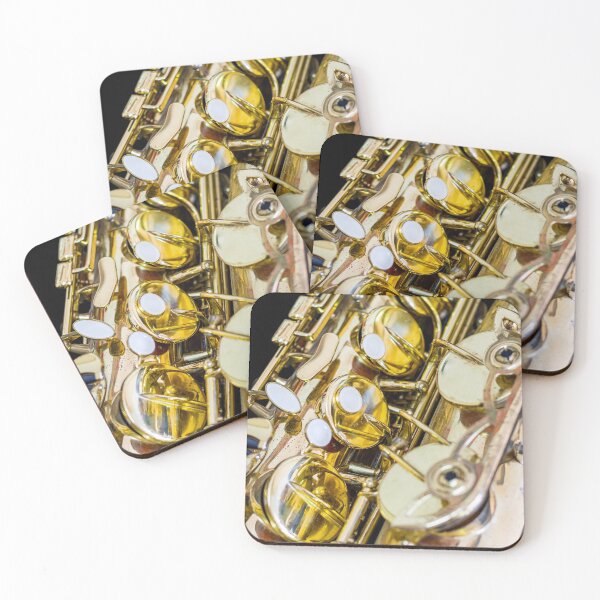 Item preview, Golden Vintage Jazz Saxophone Close Up designed and sold by Andreea Eva Herczegh.
