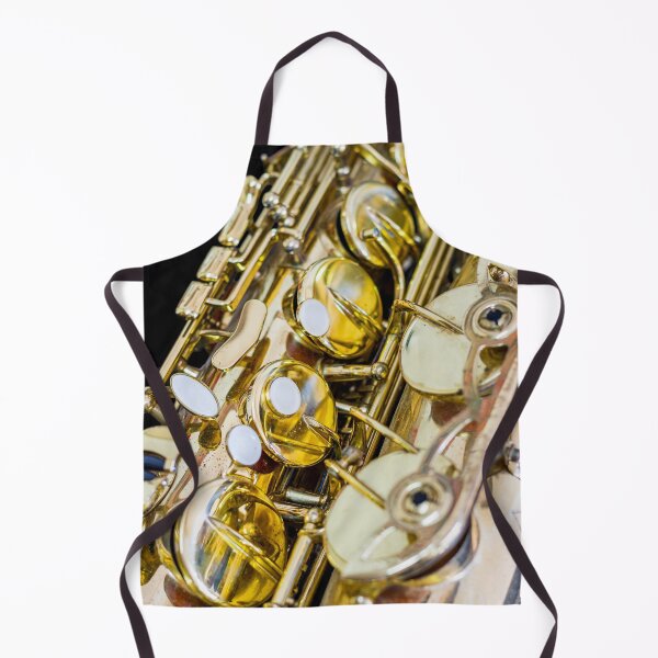 Item preview, Golden Vintage Jazz Saxophone Close Up designed and sold by Andreea Eva Herczegh.