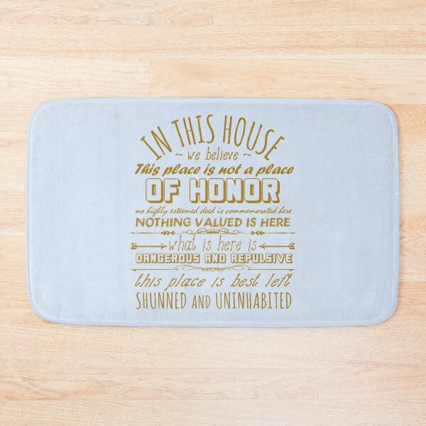 Item preview, This Place Is Not A Place Of Honor - Ironic, Meme, Nuclear Waste, Live Laugh Love Parody  designed and sold by SpaceDogLaika.