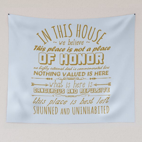 Item preview, This Place Is Not A Place Of Honor - Ironic, Meme, Nuclear Waste, Live Laugh Love Parody  designed and sold by SpaceDogLaika.
