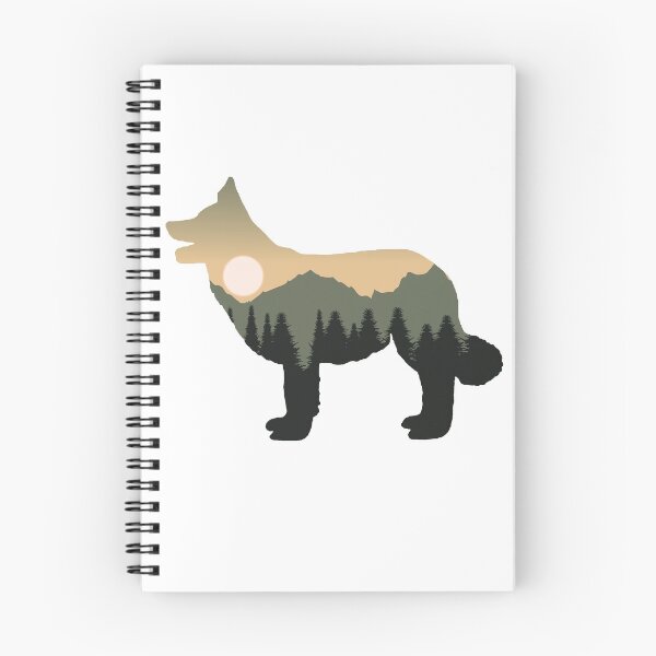 Item preview, border collie dog forest mountain sunset gift designed and sold by alaechamlal.