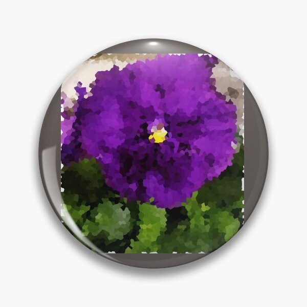 Item preview, Purple Pansy Pix-elate designed and sold by IgniteWithin.