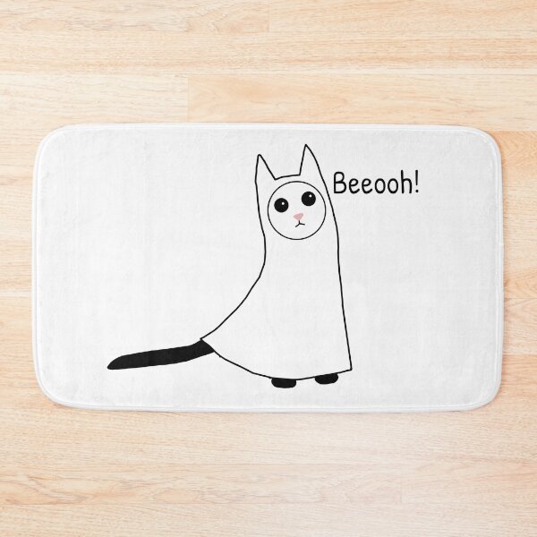 Item preview, Spooky Halloween Cat Ghost Boohs you  designed and sold by Saba-Red-Ideas.