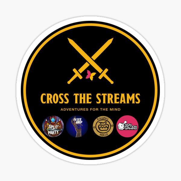 Cross The Streams Logo Sticker