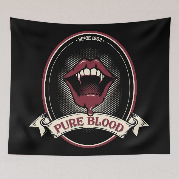 Item preview, Pure blood Vampire red lips designed and sold by retrippy.