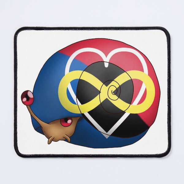 Item preview, Polyamory Coming Out Pride Snail designed and sold by PrideSnails.