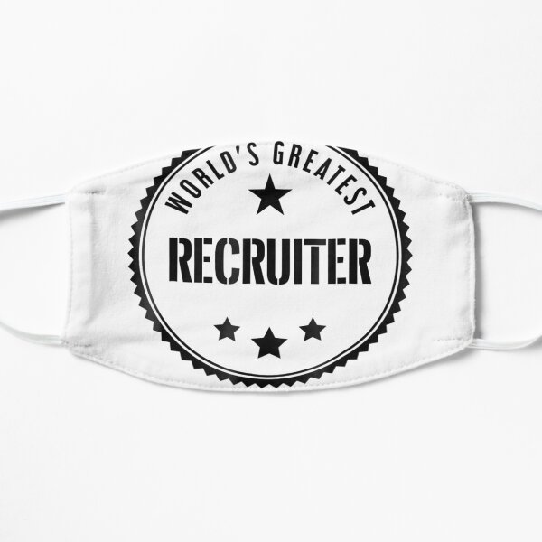 World's Greatest Recruiter T-Shirt for recruiters Flat Mask