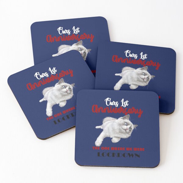 Item preview, gatos lindos el bloqueo del primer aniversario designed and sold by deraz shop.