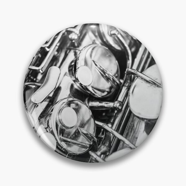 Item preview, Vintage Jazz Saxophone Close Up Black and White designed and sold by Andreea Eva Herczegh.