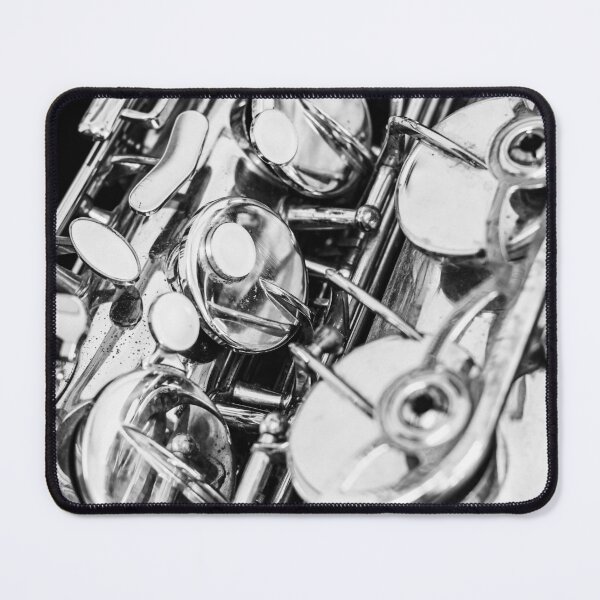 Item preview, Vintage Jazz Saxophone Close Up Black and White designed and sold by Andreea Eva Herczegh.