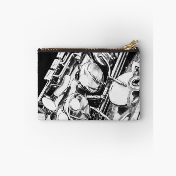 Item preview, Vintage Jazz Saxophone Close Up Black and White designed and sold by Andreea Eva Herczegh.