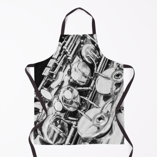 Item preview, Vintage Jazz Saxophone Close Up Black and White designed and sold by Andreea Eva Herczegh.
