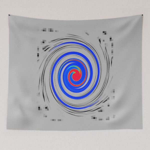 Item preview, Digital Spiral in a red and blue swirl aesthetic design 03 by Code03. Cool t shirt designs. designed and sold by Code03.