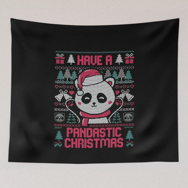 Item preview, Pandastic Christmas - Funny Ugly Sweater Xmas Panda Gift designed and sold by EduEly.
